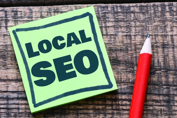 Local Seo - practice of optimizing a website in order to increase traffic. Concept for business.