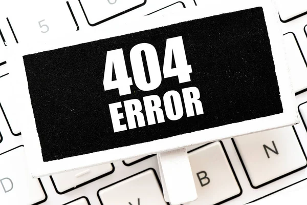 Close Parole Con 404 Errore Idea Concetto Web — Foto Stock
