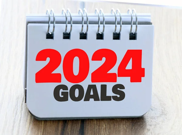 Plans 2024 Avec Concepts Marketing Numérique Équipe Affaires Objectifs — Photo
