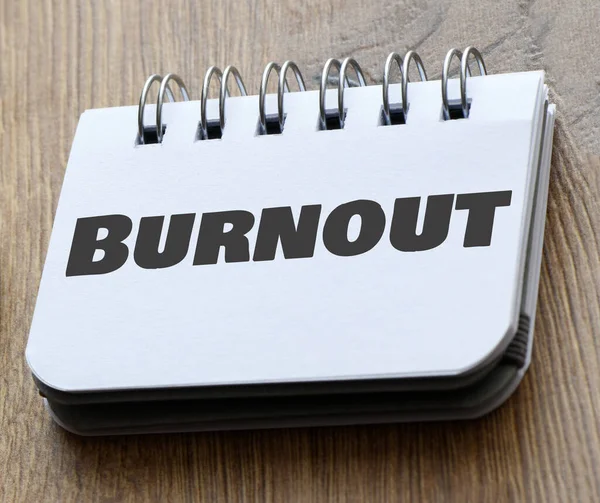 Palabra Burnout Como Concepto Médico —  Fotos de Stock