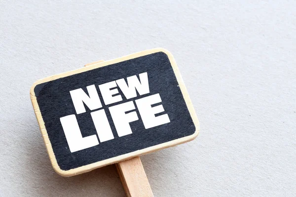 Novo Símbolo Vida Palavras Conceito Nova Vida — Fotografia de Stock