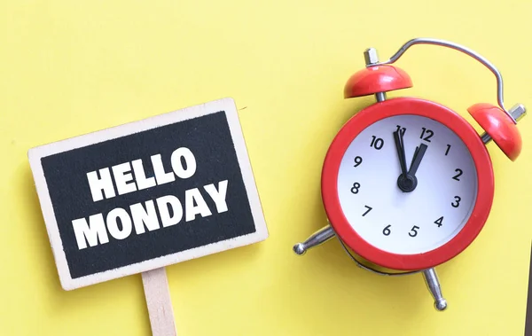 Hello Monday Phrase Concept — Stock Photo, Image