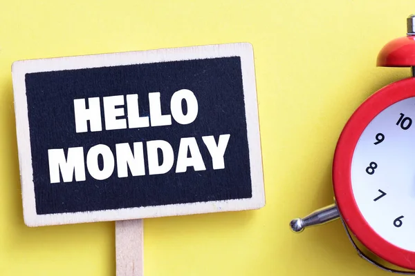 Hello Monday Phrase Concept — Stock Photo, Image