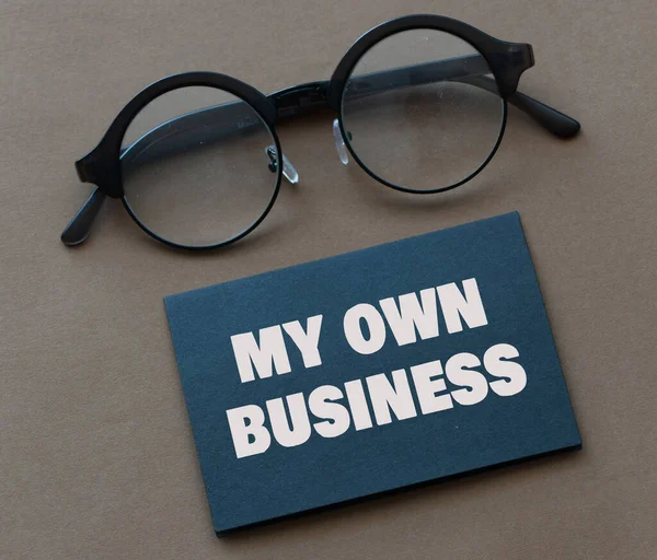 Own Business Symbol Concept Words Own Business — Stock Photo, Image