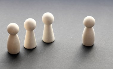 İnsan figürleri, insan kaynakları ve yönetim kavramının iş konsepti