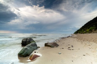 Baltık Denizi ve Sahili manzarası.