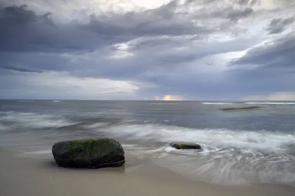 波罗的海和海滩的景观 图库照片