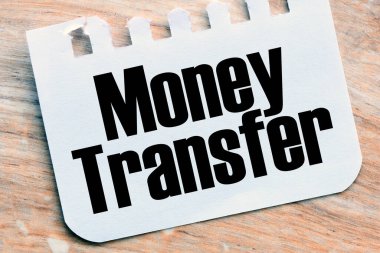 Ufacık bir kağıda para transferi kelimeleri..