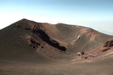Arka planda Catania olan Etna volkanı, Sici