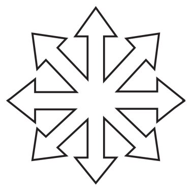 Ok simgesi simgesi tasarımı