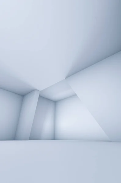 明るい最小空垂直インテリアの3Dレンダリング — ストック写真