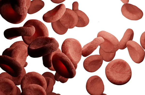 Kırmızı Kan Hücreleri Boyutlu Resimleme - Stok İmaj