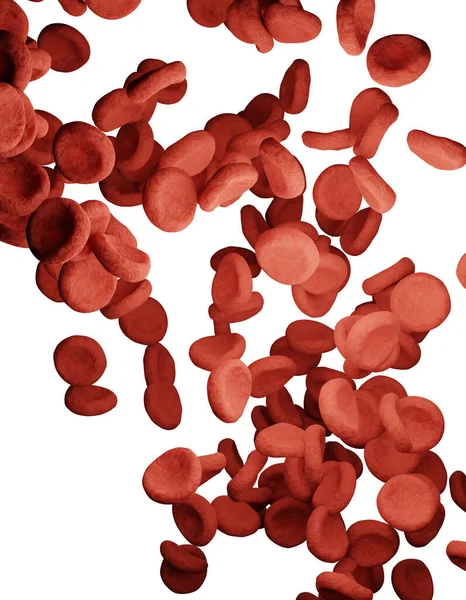 Vörös Vérsejtek Illusztráció Stock Fotó