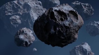 Uzayda Asteroitler, 3 Boyutlu Çizimler