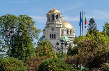 Bulgaristan 'ın Sofya kentindeki St. Alexander Nevski Katedrali' nden ayrıntılar