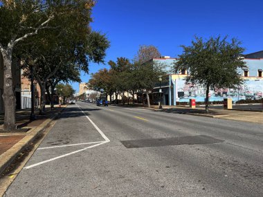 View of historic Palafox Street in downtown Pensacola, Florida