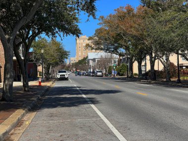 View of historic Palafox Street in downtown Pensacola, Florida