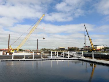 açık havada yükseldi bomlu Mobil vinç