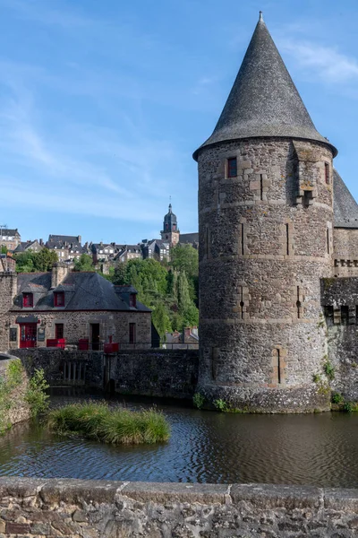 Castelo Fougeres Dos Castelos Franceses Mais Imponentes Ocupa Uma Área — Fotografia de Stock