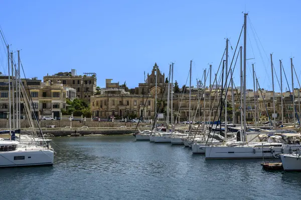 Yates Puerto Deportivo Valetta Capital Malta —  Fotos de Stock