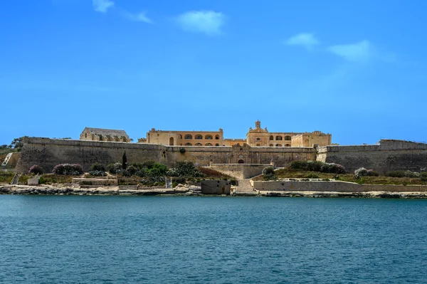 Skyline Típico Famoso Valletta Capital Malta — Fotografia de Stock
