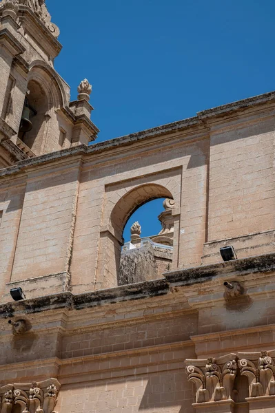Medine Şehir Merkezinin Duvarları Malta — Stok fotoğraf