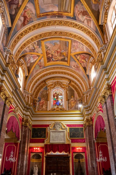 Metropolitan Cathedral Saint Paul Mdina Malta — Stock Photo, Image