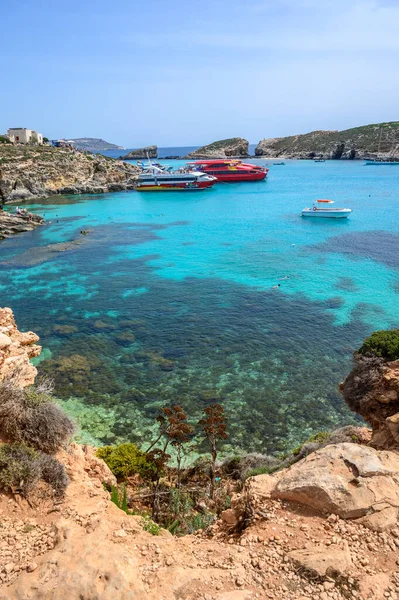 Laguna Azul Malta Comino Gozo Island Paradise —  Fotos de Stock