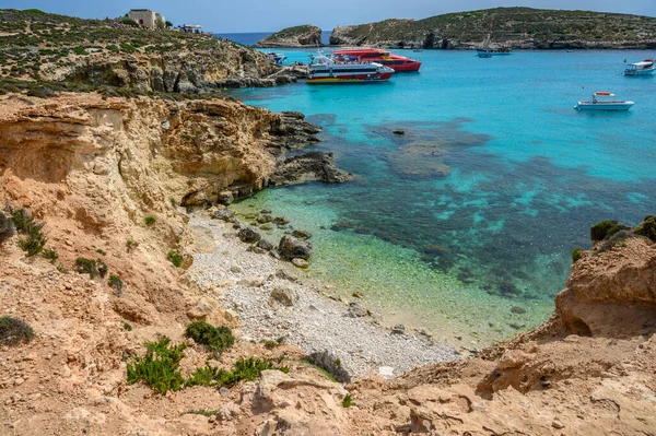 Laguna Azul Malta Comino Gozo Island Paradise —  Fotos de Stock