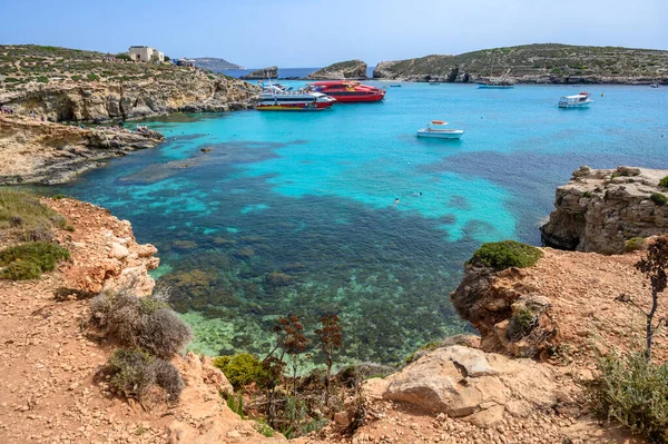 Blue Lagoon Malta Comino Gozo Island Paradise — Stock Photo, Image