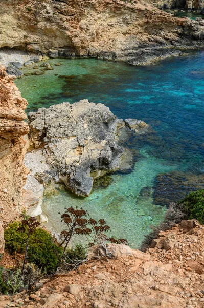 Błękitna Laguna Malta Comino Gozo Island Paradise — Zdjęcie stockowe