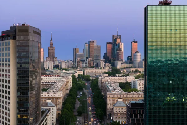 Downtown Warsaw Financial Center Warsaw One Most Economical Successful Capital — Photo