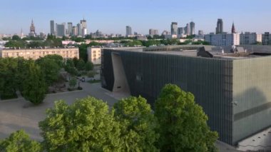 Polonya Yahudilerinin Polin Tarihi Müzesi yukarıdan