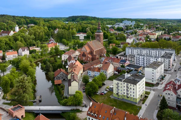 Cidade Lidzbark Warminski Foi Originalmente Chamada Heilsberg 1350 Até Século — Fotografia de Stock