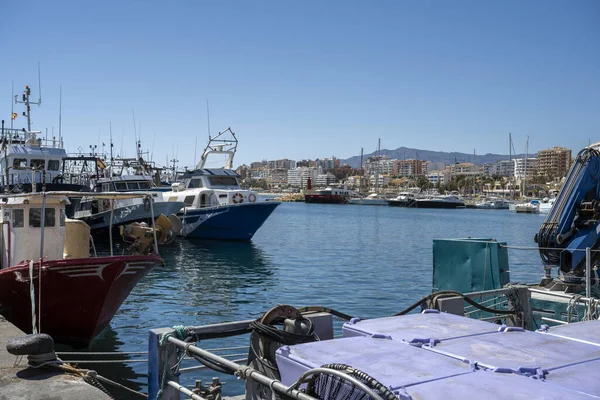 Port Rybacki Villajoyosa Nadmorskie Miasto Prowincji Alicante Wspólnota Walencka Hiszpania — Zdjęcie stockowe