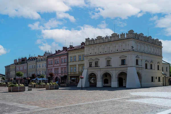 Rådhus Och Torg Jarosaw Historisk Stad Södra Polen — Stockfoto