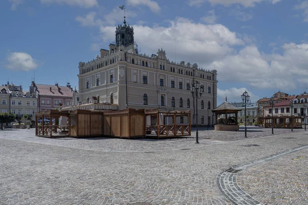 Radnice Tržiště Jarošavě Historickém Městě Jižním Polsku — Stock fotografie