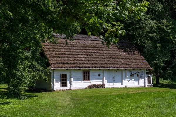Sanok Polonia Agosto 2023 Casas Madera Del Museo Arquitectura Rural — Foto de Stock