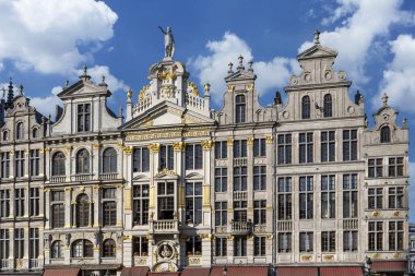 Grand Place, Brüksel, Belçika 'daki Loncalar.