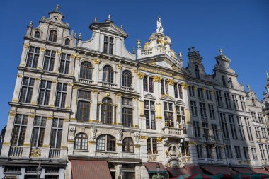 Grand Place, Brüksel, Belçika 'daki Loncalar.
