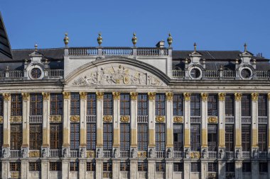 Grand Place, Brüksel, Belçika 'daki Loncalar.