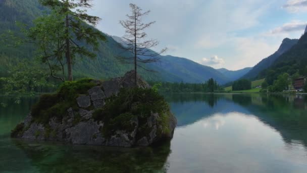 Hintersee Deutschland Bayern Nationalpark Ramsau Den Alpen Alpine Landschaft Berühmtes — Stockvideo
