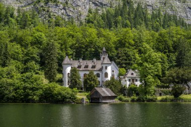 Hallstatt Gölü ve Schloss Grub, Salzkammergut Bölgesi, Avusturya