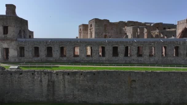 Rovine Vecchio Castello Krzyztopor Vicino Ujazd Polonia Era Uno Dei — Video Stock