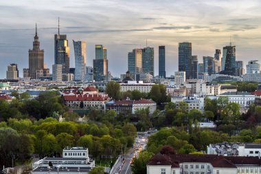 Downtown Warsaw Financial center. Warsaw is one of the most economical successful capital in Europe in last few years.