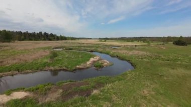 Pilica Nehri 'nin bahar zamanı, Silezya Voyvoda, Polonya