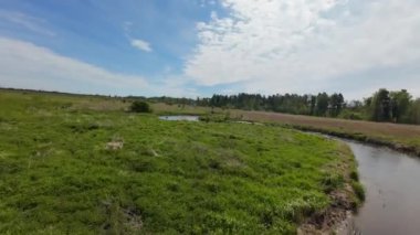 Pilica Nehri 'nin bahar zamanı, Silezya Voyvoda, Polonya