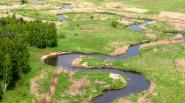 Pilica Nehri 'nin bahar zamanı, Silezya Voyvoda, Polonya