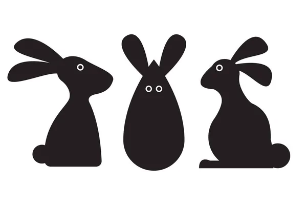 Rabbit Logo Isolated White Background — Stock Vector