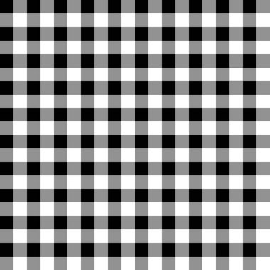 Siyah beyaz şablon kusursuz kumaş dokusu. Desensel Geometrik Vektör Soyut Arkaplan.